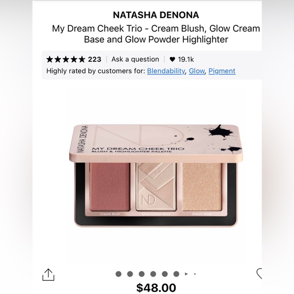 Natasha Denona Retro Eyeshadow Palette, blush, highlighter, and Concealer - Picture 3 of 5